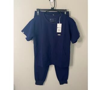 Figs Women's Scrub Set in Navy Blue